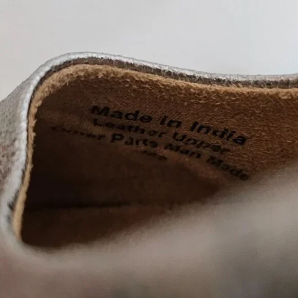 Softwalk Sonoma Womens Sz 6.5 Platinum Leather Slip On Ballet Flats Comfort Shoe - Picture 8 of 10